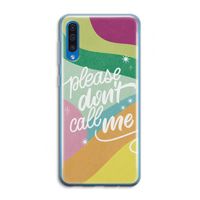 Don't call: Samsung Galaxy A50 Transparant Hoesje