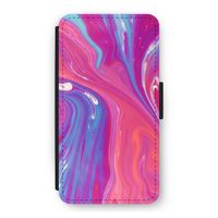 Paarse stroom: iPhone 11 Pro Flip Hoesje