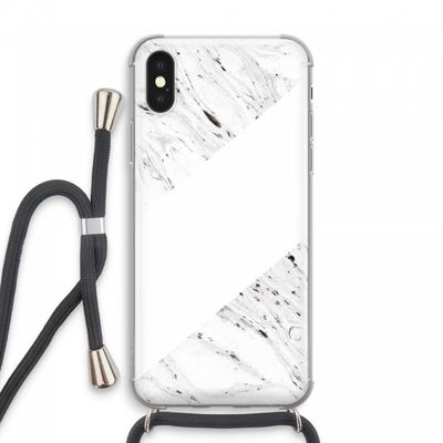 Biggest stripe: iPhone XS Max Transparant Hoesje met koord