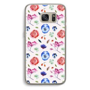Bloemetjes: Samsung Galaxy S7 Transparant Hoesje