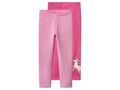 lupilu Set van 2 kinder thermoleggings (Donkerroze/roze, 122/128)