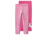 lupilu Set van 2 kinder thermoleggings (Donkerroze/roze, 110/116)