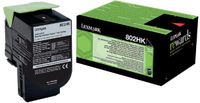 Lexmark Return Program toner 802, 4.000 pagina's, OEM 80C2HK0, zwart - thumbnail