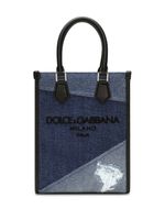 Dolce & Gabbana sac à main à design patchwork - Bleu - thumbnail