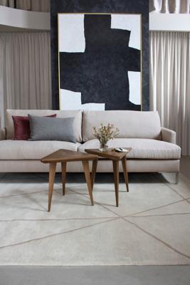 Layered - Vloerkleed Frost Patterned Wool Rug -