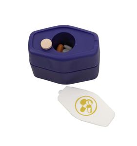 Pillenvergruizer blauw