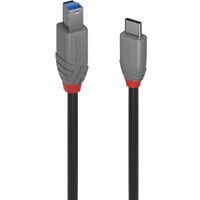 Lindy 36667 USB-kabel 2 m USB 3.2 Gen 1 (3.1 Gen 1) USB C USB B Zwart