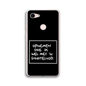 Schotelvod: Google Pixel 3 XL Transparant Hoesje