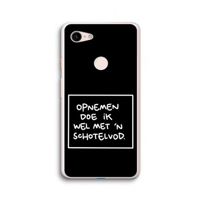 Schotelvod: Google Pixel 3 XL Transparant Hoesje