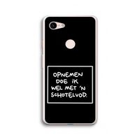 Schotelvod: Google Pixel 3 XL Transparant Hoesje