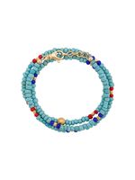 Nialaya Jewelry bracelet deux tours Mykonos - Bleu - thumbnail