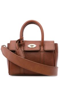 Mulberry mini sac cabas Bayswater en cuir - Marron