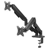Savio UM-04 Dubbele bureauhouder voor monitoren met veer 17″-32″