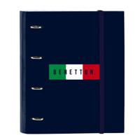 Ringmap Benetton Flag Marineblauw 27 x 32 x 3.5 cm