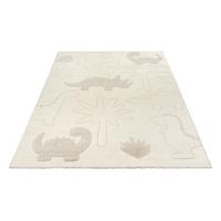 Karpet24 Alina Kids - Schattig Dino Vloerkleed voor Kleine Avonturiers Crème-200 x 280 cm