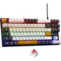 Gamingtoetsenbord - THE G-LAB - KEYZ-MERCURY-C/FR - Mechanisch - TKL - 3 kleuren Wit+Zwart+OranjeFR