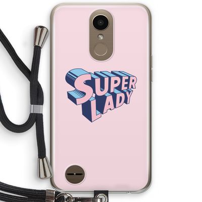 Superlady: LG K10 (2017) Transparant Hoesje met koord