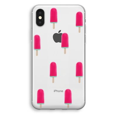 Waterijsje: iPhone XS Transparant Hoesje