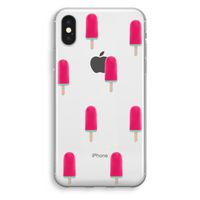 Waterijsje: iPhone XS Transparant Hoesje