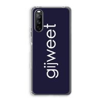 Gijweet: Sony Xperia 10 III Transparant Hoesje