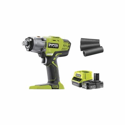 RYOBI 18 Volt 1 x 2,0 Ah Nutrunner + 3 stopcontacten