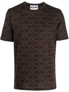 Moschino t-shirt à logo imprimé - Marron