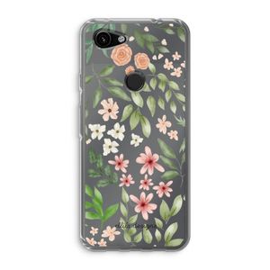 Botanical sweet flower heaven: Google Pixel 3a Transparant Hoesje