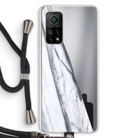 Gestreepte marmer: Xiaomi Mi 10T 5G Transparant Hoesje met koord