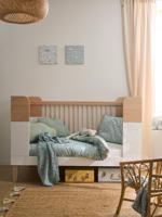 Evolving Babybed 70x140cm LIGNE MOKA wit/hout