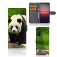 Sony Xperia 5II | Telefoonhoesje | Met pasjeshouder | Panda