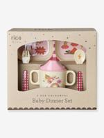 Babyset in roze HERO RICE melamine, 4 stuks rozen