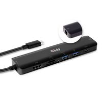 club3D CSV-1592 USB-C (USB 3.2 Gen 2) multiport hub Zwart