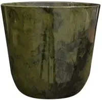 TS bloempot Palermo 23x22cm marble green - thumbnail
