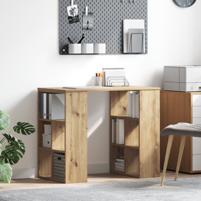 Bureau Artisan Eiken 90x50x75 cm Gelaagd Hout