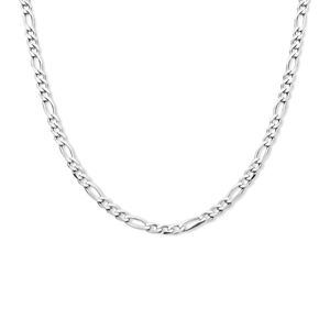 Ketting Figaroschakel zilver 3,3 mm 50 cm