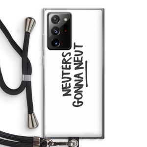 Neuters: Samsung Galaxy Note 20 Ultra / Note 20 Ultra 5G Transparant Hoesje met koord