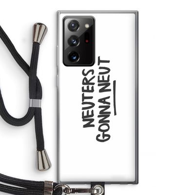 Neuters: Samsung Galaxy Note 20 Ultra / Note 20 Ultra 5G Transparant Hoesje met koord