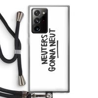 Neuters: Samsung Galaxy Note 20 Ultra / Note 20 Ultra 5G Transparant Hoesje met koord