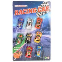 8x race speelgoed autos kado set - thumbnail