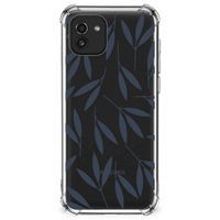 Samsung Galaxy A03 Case Leaves Blue - thumbnail