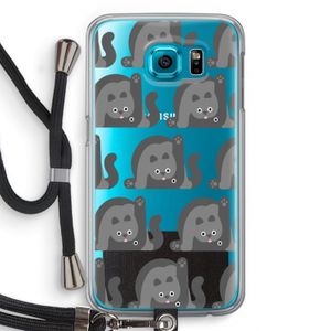 Cats: Samsung Galaxy S6 Transparant Hoesje met koord