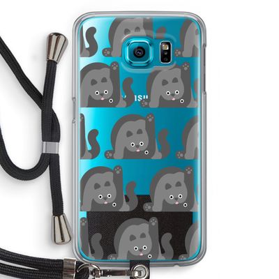 Cats: Samsung Galaxy S6 Transparant Hoesje met koord