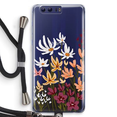 Painted wildflowers: Honor 9 Transparant Hoesje met koord
