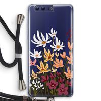 Painted wildflowers: Honor 9 Transparant Hoesje met koord