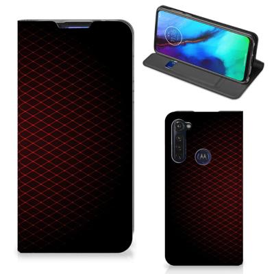 Motorola Moto G Pro | Hoesje met Magneet | Geruit Rood