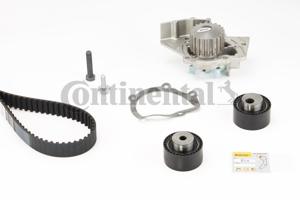 Waterpomp + distributieriem set CONTINENTAL CTAM, u.a. für Citroën, Peugeot, Fiat, Lancia, Suzuki