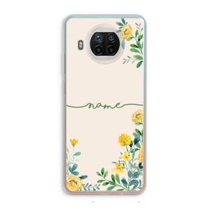Gele bloemen: Xiaomi Mi 10T Lite 5G Transparant Hoesje