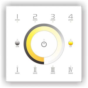LED Dimmer Touch DIM/CT DMX/RF 4 Zones - DX7 Touchpanel