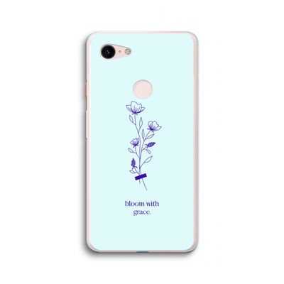 Bloom with grace: Google Pixel 3 XL Transparant Hoesje