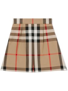 Burberry Kids jupe plissée à motif Vintage Check - Tons neutres